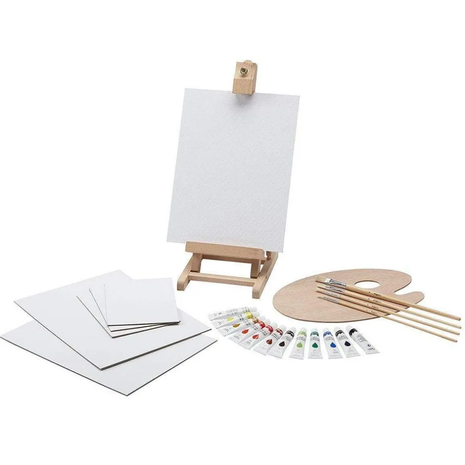 The Met Store Art Supplies & Easels*Acrylic Paint and Tabletop Easel Set
