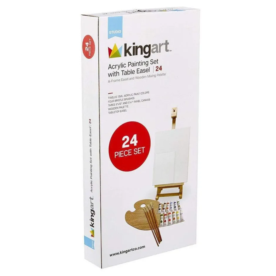 The Met Store Art Supplies & Easels*Acrylic Paint and Tabletop Easel Set