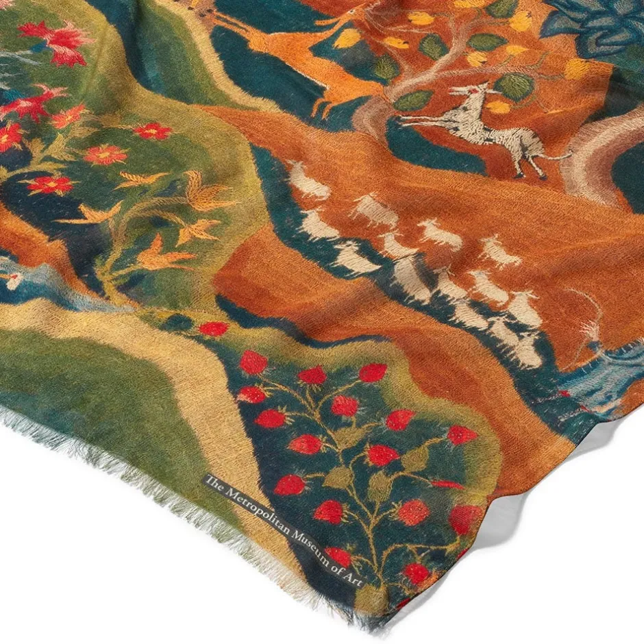 The Met Store Scarves & Wraps*American Folk Art Landscape Oblong Scarf