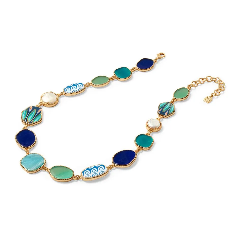 The Met Store Necklaces*Ancient Mixed Motifs Glass Statement Necklace