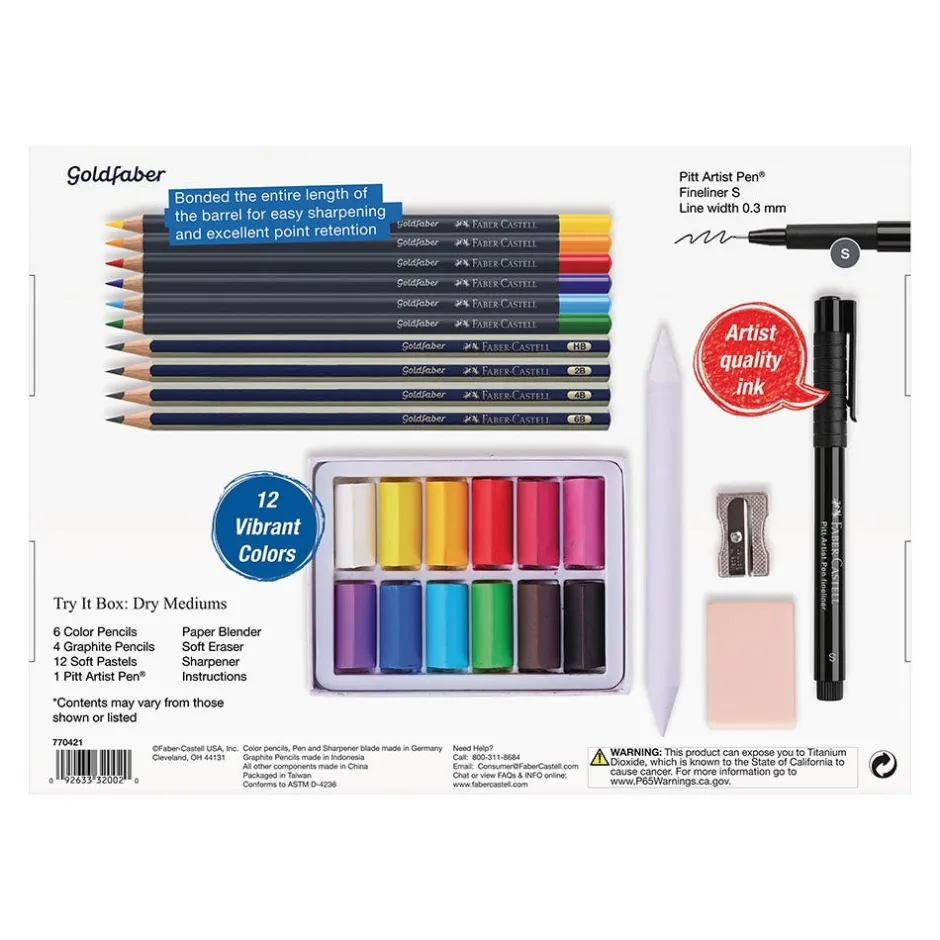 The Met Store Art Supplies & Easels*Creative Studio Try It Box: Dry Mediums