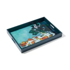The Met Store Tableware|Decorative Accents*Cézanne Apples and Primroses Rectangular Lacquer Tray