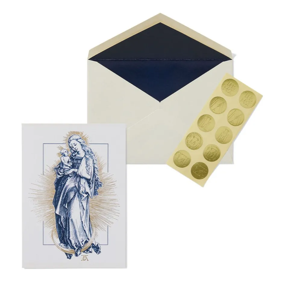 The Met Store Holiday Cards*Dürer: Virgin on the Crescent Fine Holiday Cards with Lined Envelopes and Foil Seals