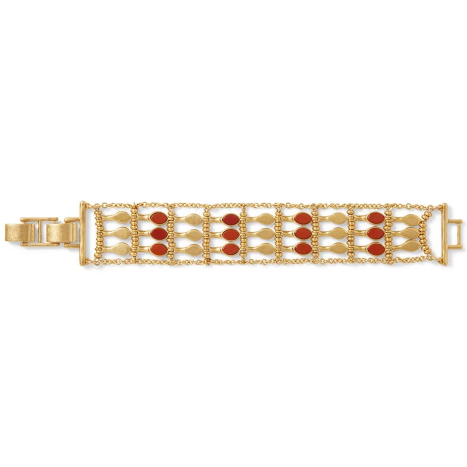 The Met Store Bracelets*Egyptian Nefer Amulet Red Jasper Ladder Bracelet
