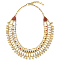 The Met Store Necklaces*Egyptian Nefer Amulet Red Jasper Collar Necklace