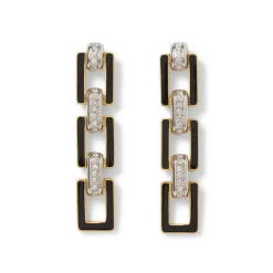 The Met Store Jewelry Sets*European Buckle Enamel Collar Necklace and Drop Earrings Set
