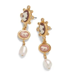 The Met Store Jewelry Sets*European Cameo Charm Necklace and Drop Earrings Set