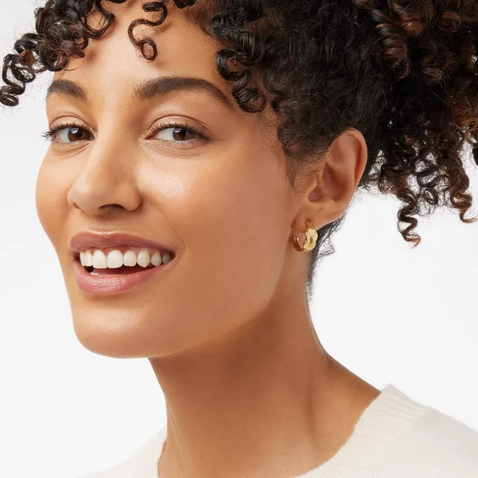 The Met Store Earrings*Herakles Knot Hoop Earrings