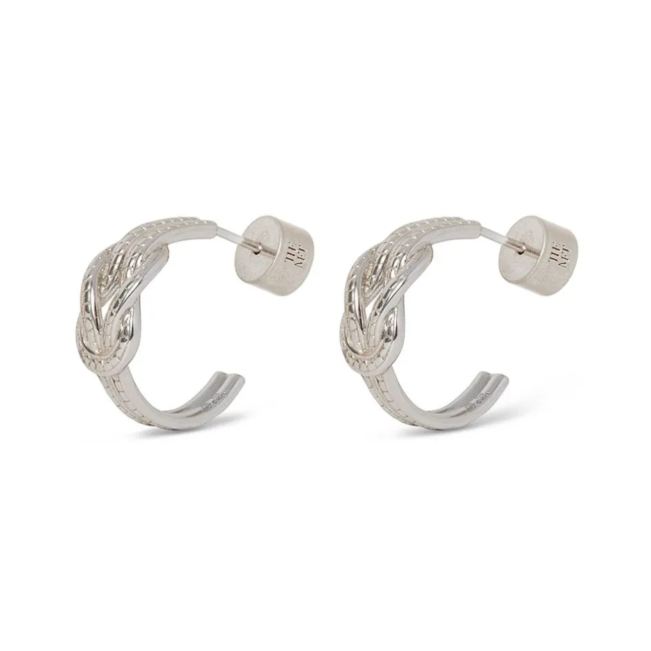The Met Store Earrings*Herakles Knot Hoop Earrings