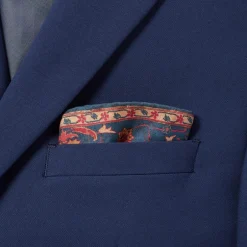 The Met Store Small Accessories*Iranian Vase Carpet Silk Pocket Square