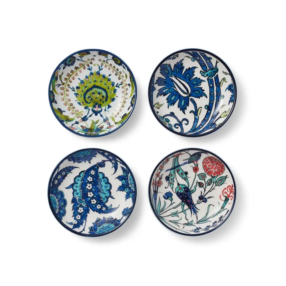 The Met Store Tableware*Iznik Garden Oil Cruet and Dipping Bowl Set