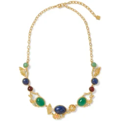 The Met Store Jewelry Sets*Japanese Imari Collar Necklace and Linear Drop Earrings Set