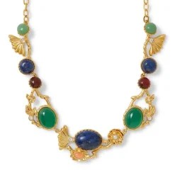 The Met Store Jewelry Sets*Japanese Imari Collar Necklace and Linear Drop Earrings Set