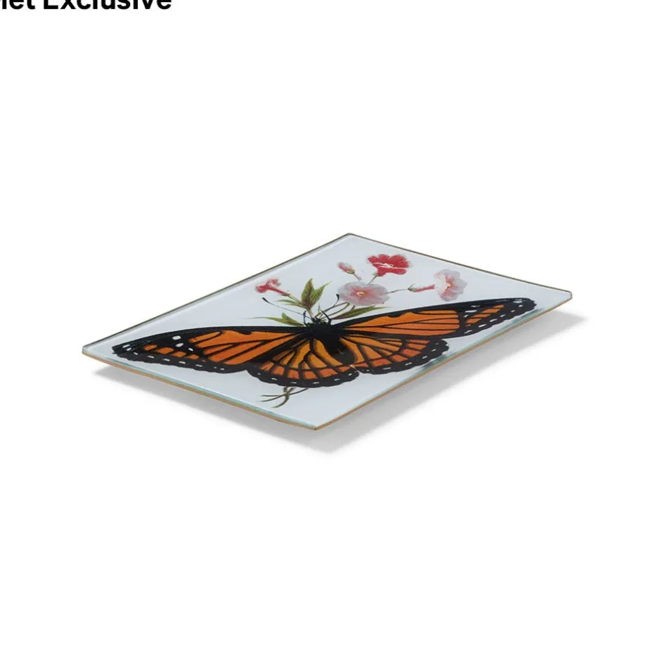 The Met Store Decorative Accents*John Derian Dark Veinlet Butterfly Mini Decoupage Tray