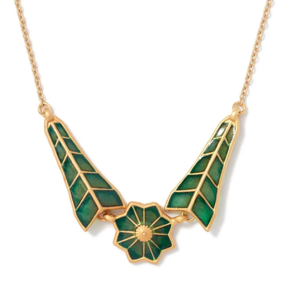 The Met Store Necklaces*Lotus Pagoda Plique-à-Jour Pendant Necklace