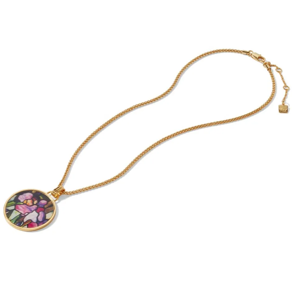 The Met Store Necklaces*Magnolias and Irises Enamel Pendant Necklace