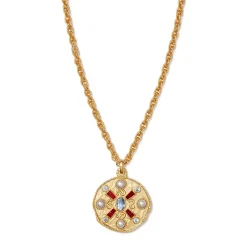 The Met Store Necklaces*Medieval Stone Medallion Pendant Necklace