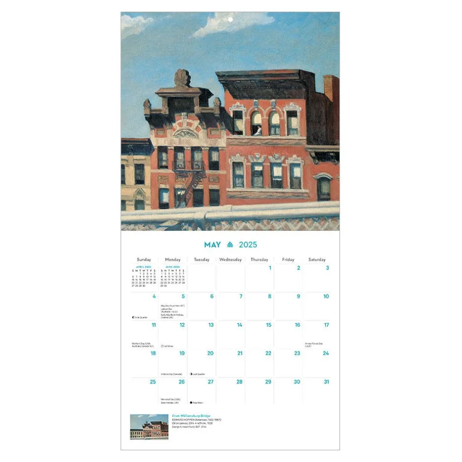 The Met Store Calendars*New York in Art Mini Wall Calendar 2025