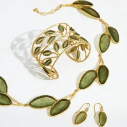 The Met Store Bracelets*Sage Leaf Cuff
