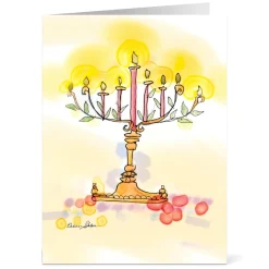 The Met Store Holiday Cards*Sklar: Golden Lights Hanukkah Cards