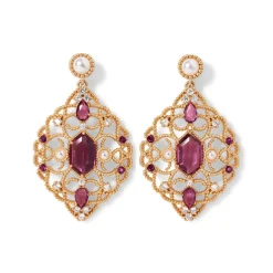 The Met Store Earrings*Turkish Amethyst Statement Earrings