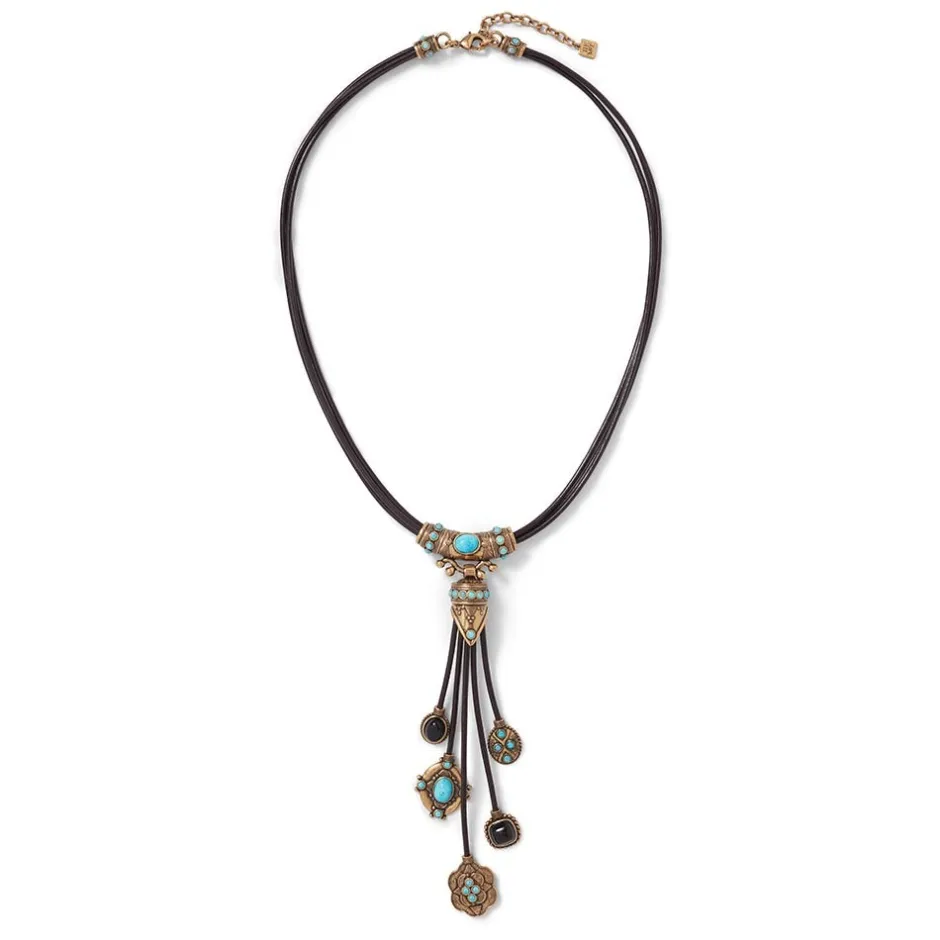 The Met Store Necklaces*Turkmen Leather Statement Necklace