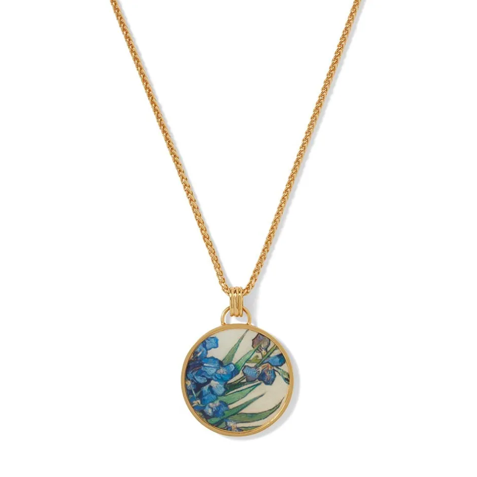 The Met Store Necklaces*Van Gogh Irises Enamel Pendant Necklace