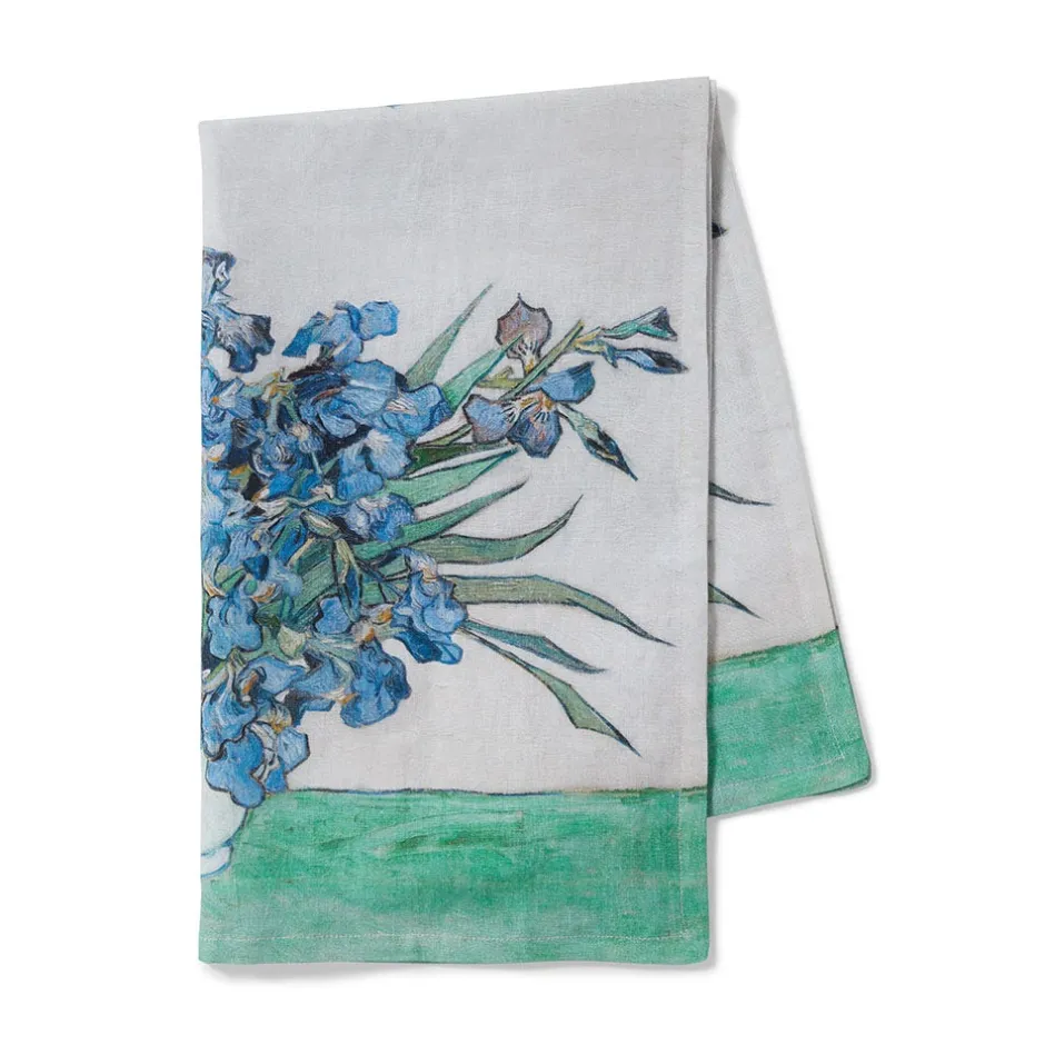 The Met Store Decorative Accents*Van Gogh Irises Tea Towel
