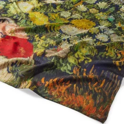 The Met Store Scarves & Wraps*Van Gogh Stylized Nature Double-Sided Square Silk Scarf