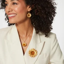 The Met Store Necklaces*Van Gogh Sunflower Pendant Necklace