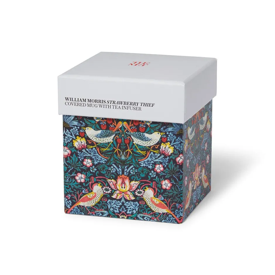 The Met Store Tableware*William Morris Strawberry Thief Covered Mug with Tea Infuser