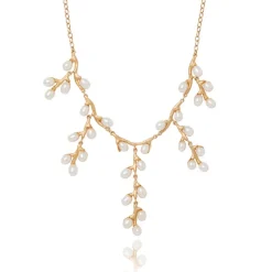 The Met Store Necklaces*Willow Catkins Pearl Bib Necklace