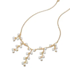 The Met Store Necklaces*Willow Catkins Pearl Bib Necklace